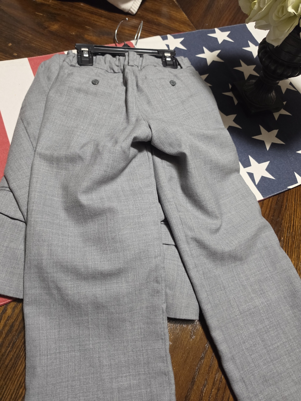 Janie and Jack Boys' Light Gray Suit Jacket & Pants - Picture 7 of 9
